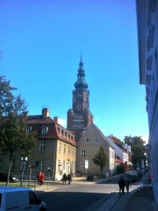 Greifswald, Blick auf den Dom