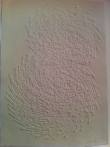 Günther Uecker, both, Prägedruck